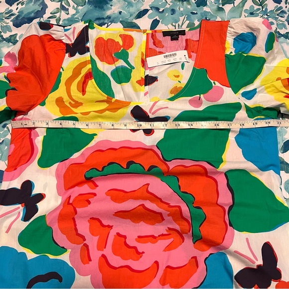 J. Crew scoop neck floral top - Picture 4 of 5